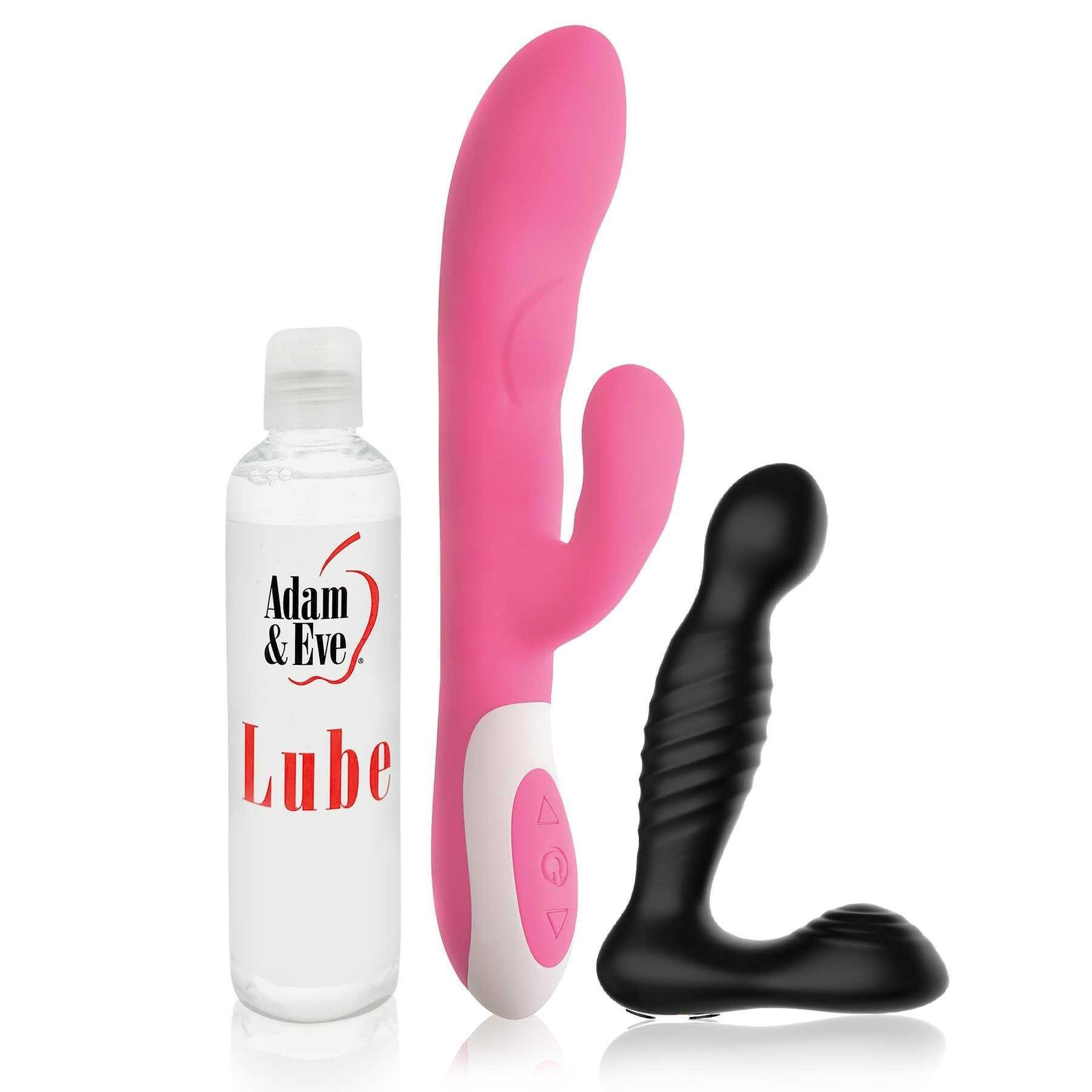 Adam & Eve Couples Warming Kit  |  Rabbit Vibrators Bath & Body Pink