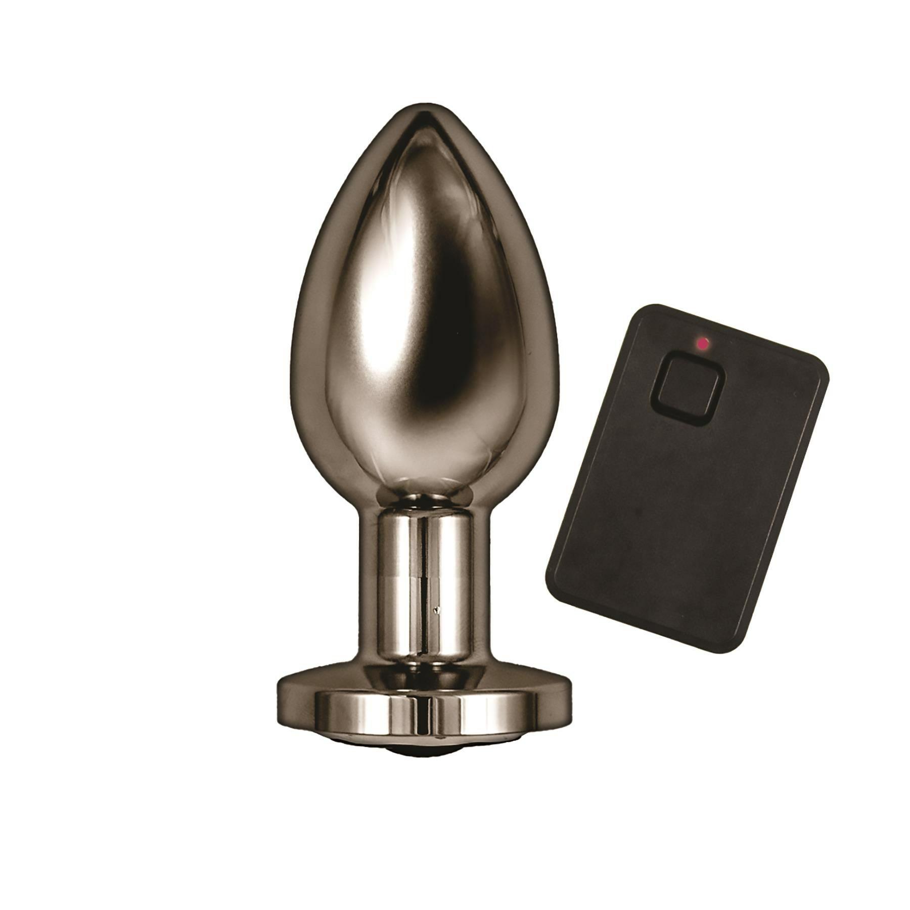 Ass-Sation Vibrating Metal Anal Plug With Remote Control  |  Anal Vibrators Anal Vibrators Anal Vibrators