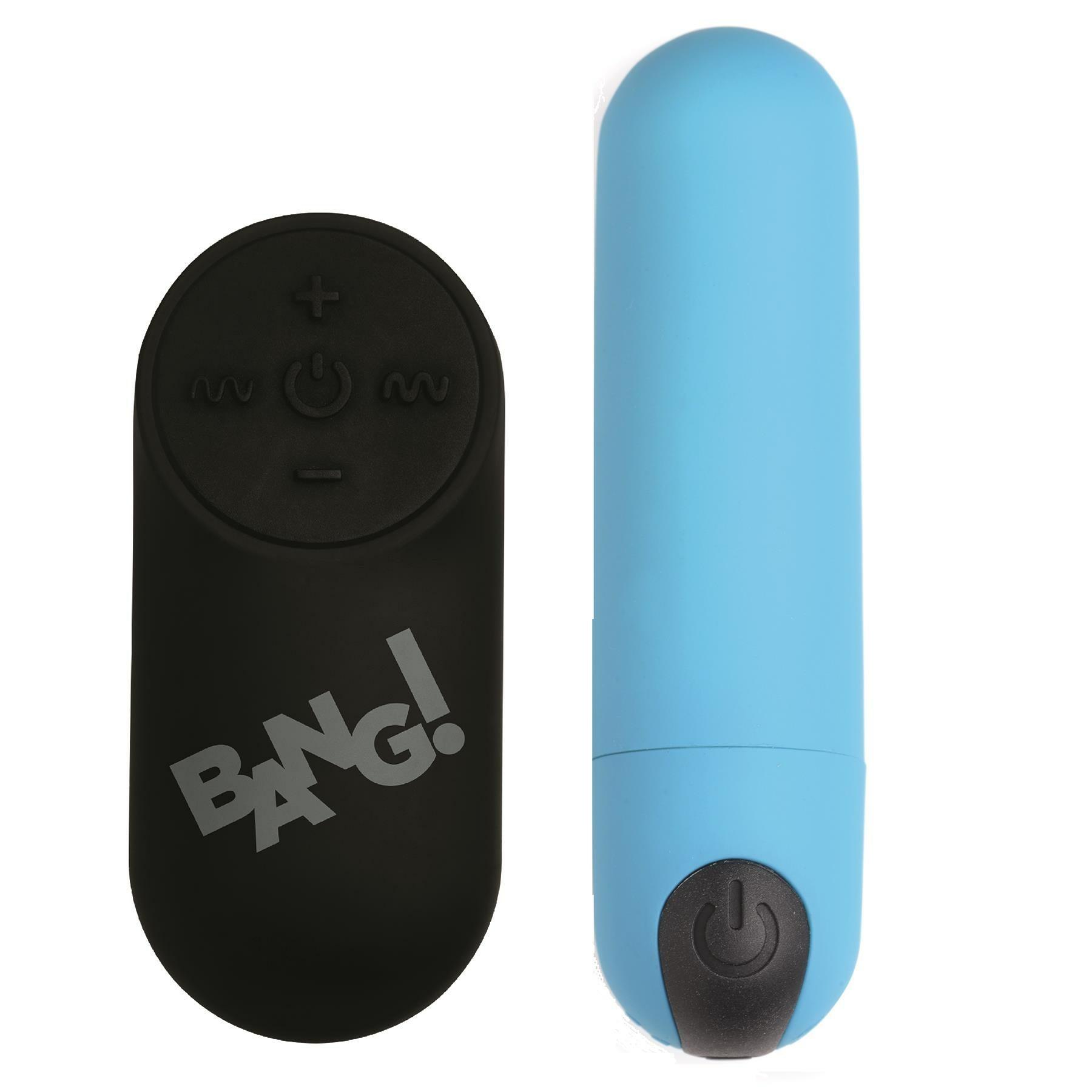 Bang! Ultra Powerful Remote Control Bullet  |  Bullet Vibrators Bullet Vibrators Blue