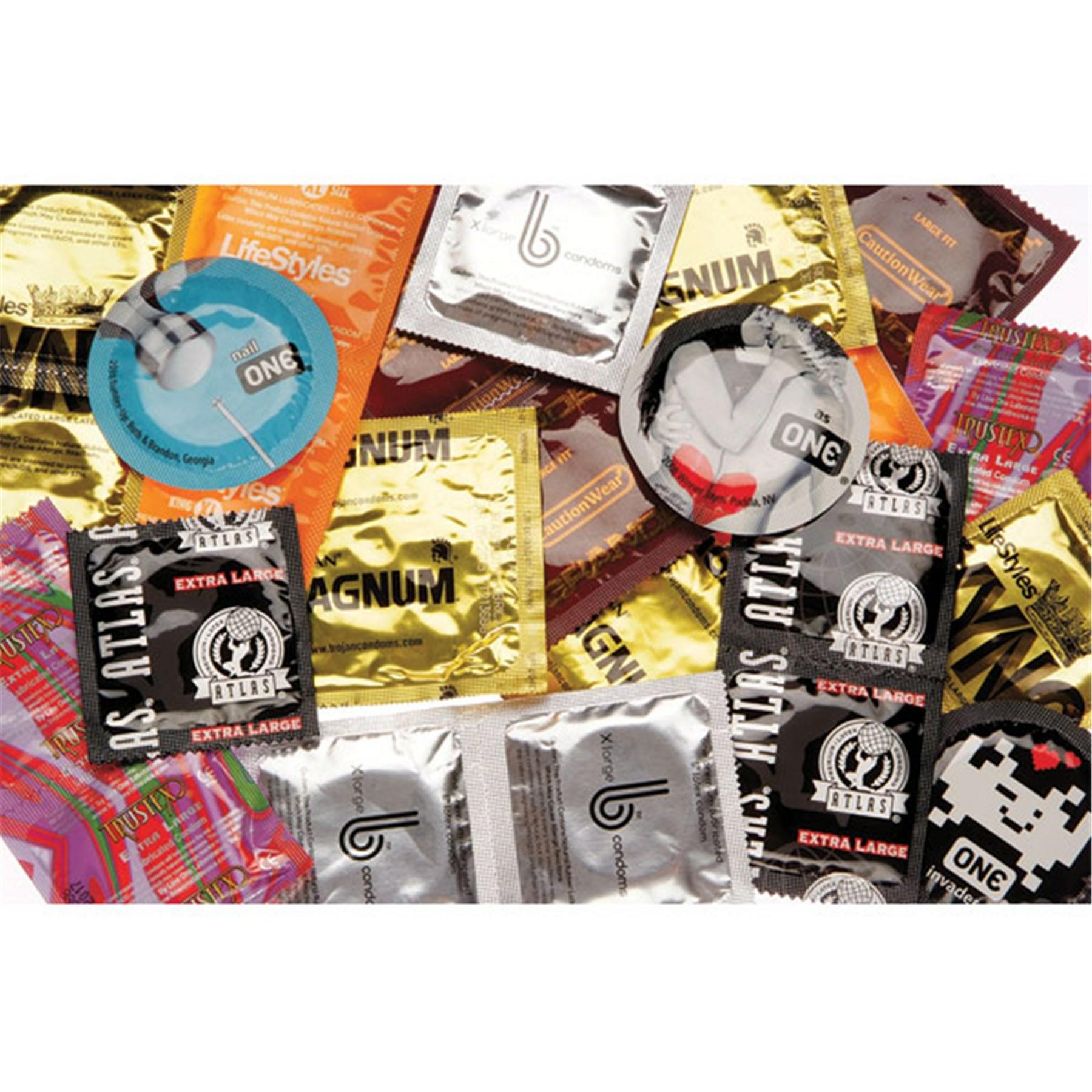 Big Man’s Condom Sampler 24 Pk  |  Condoms Condoms Condoms