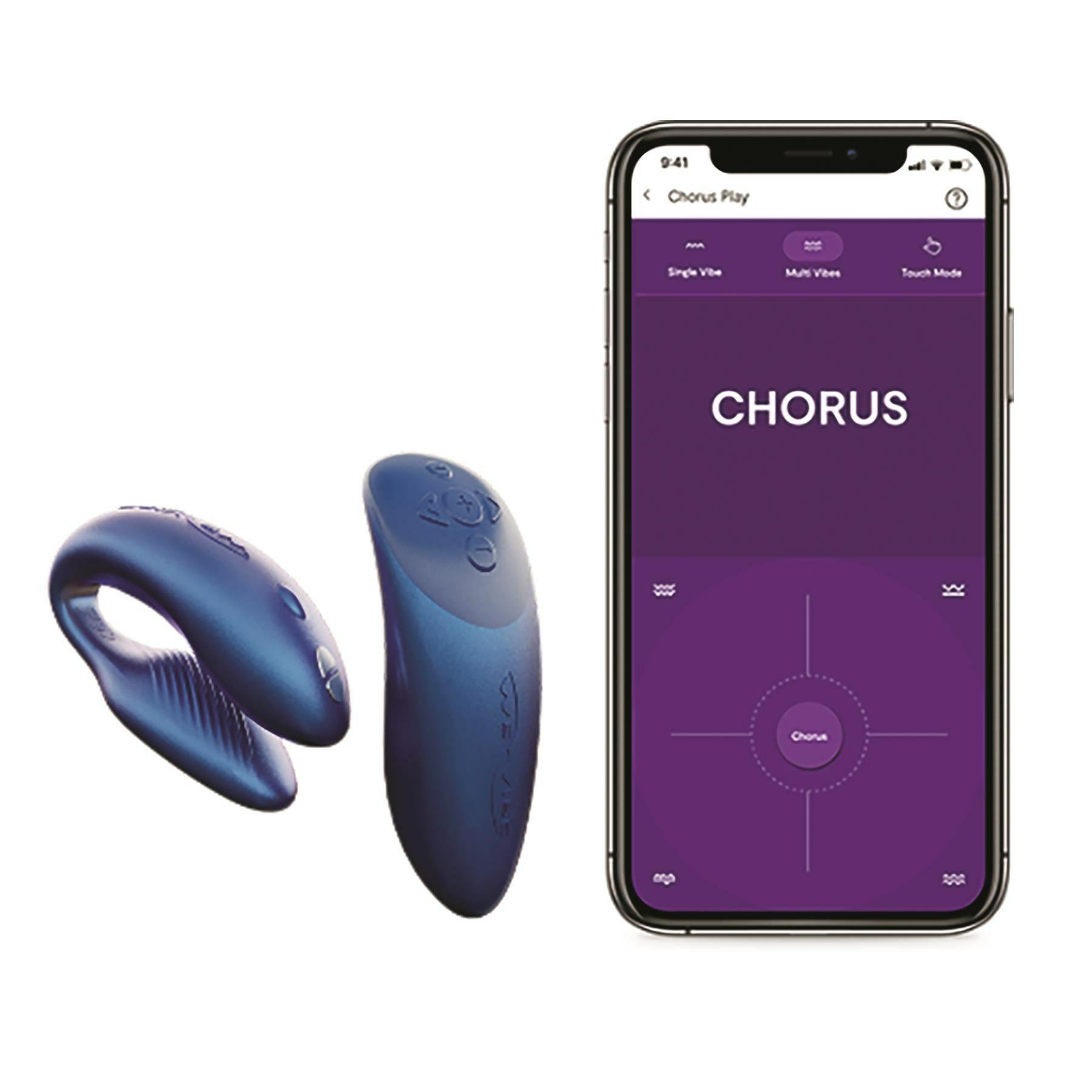 Chorus Couples Massager  |  Luxury Vibrators Couples Vibrators Blue