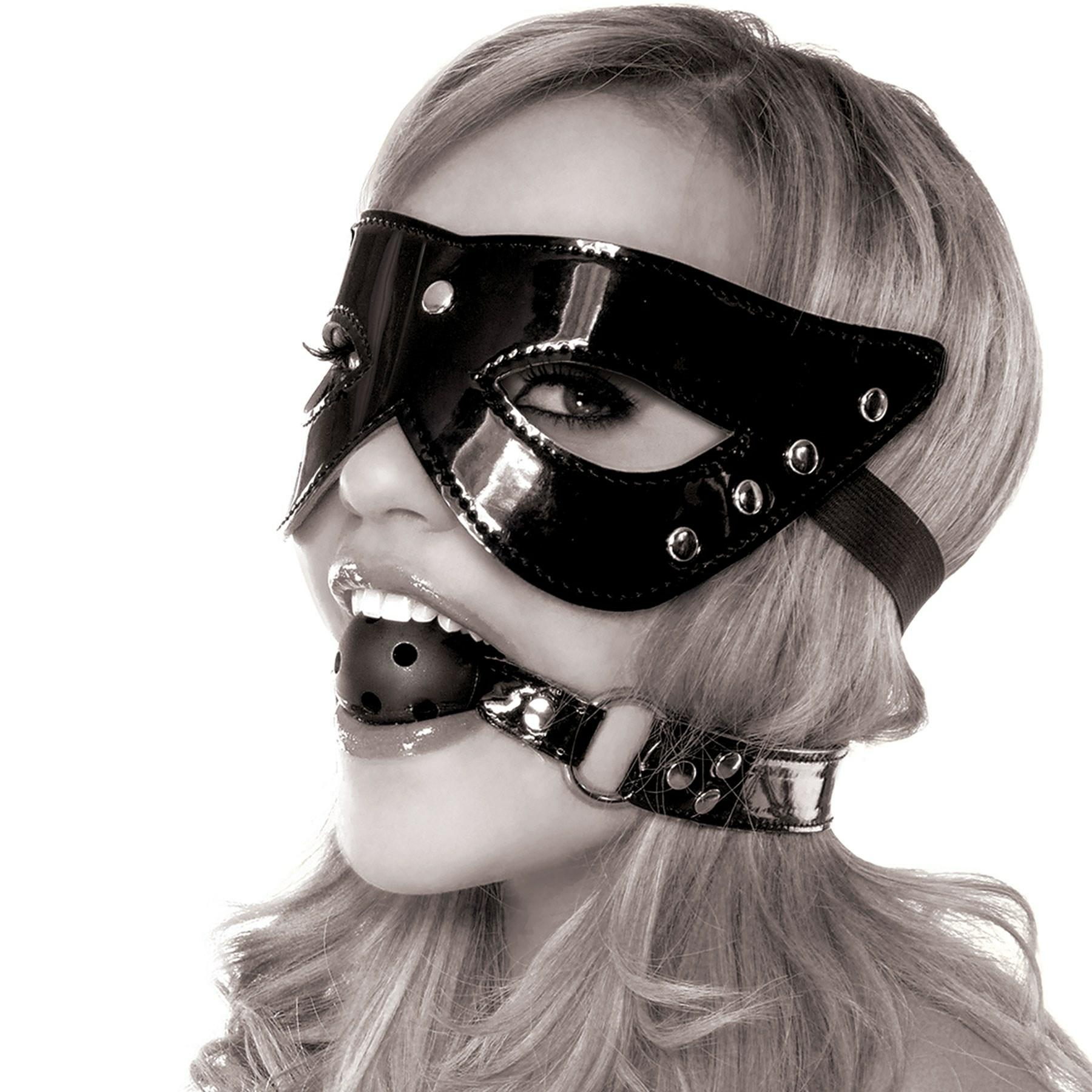 Fetish Fantasy Masquerade Mask & Ball Gag  |  Bondage Kits Bondage Black