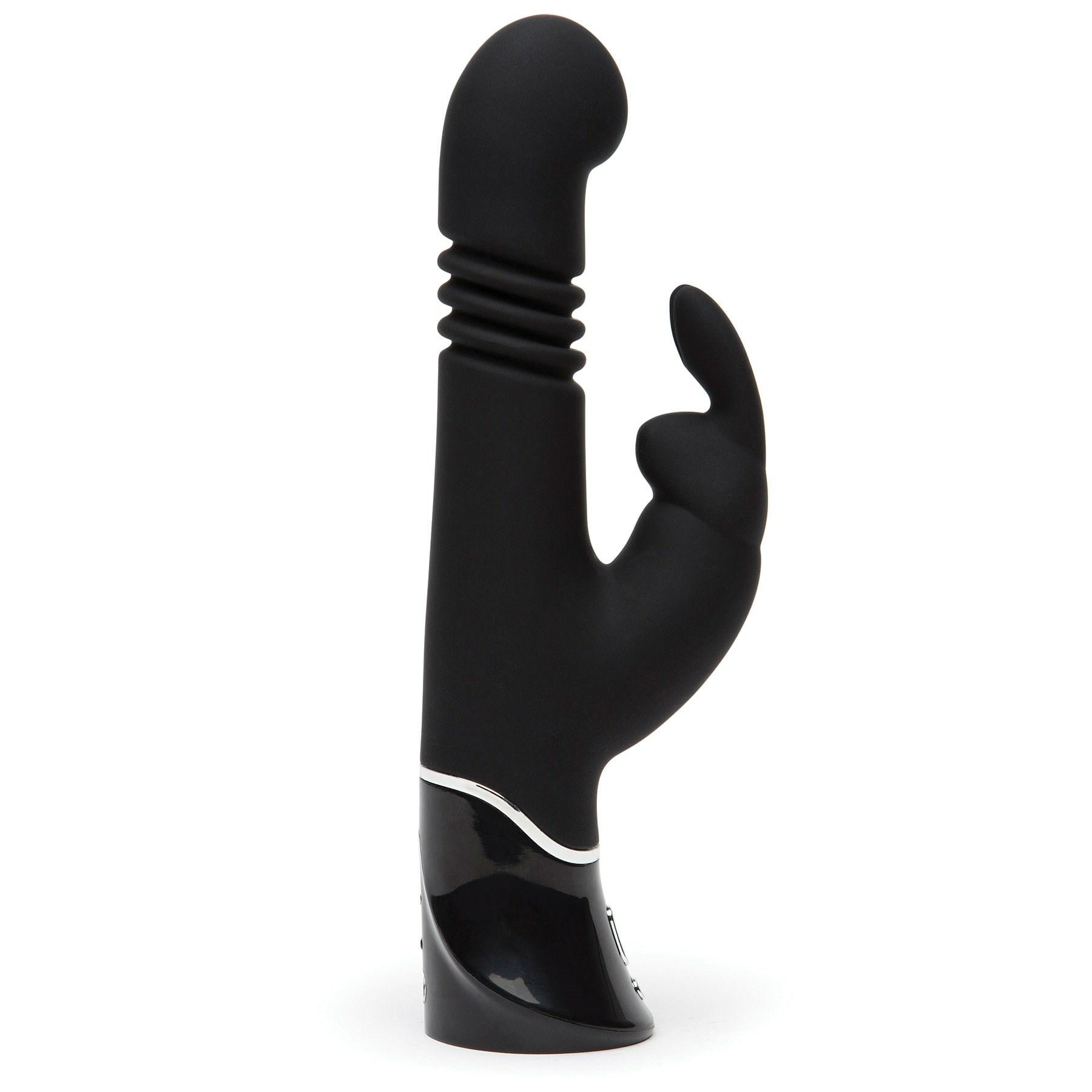 Fifty Shades Of Grey Greedy Girl Thrusting Rabbit  |  Thrusting Vibrators Rabbit Vibrators Black