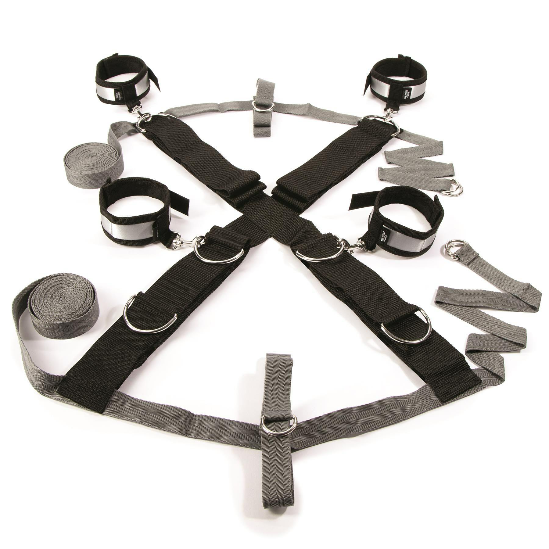 Fifty Shades Of Grey Keep Still Over The Bed Cross Set  |  Bondage Kits Bondage Black