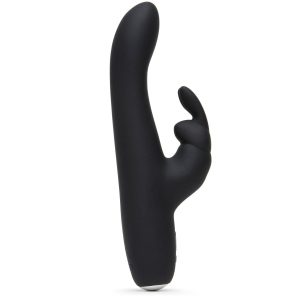 Fifty Shades Of Grey Slimline Greedy Girl Rabbit Vibrator  |  Rabbit Vibrators Rabbit Vibrators Black