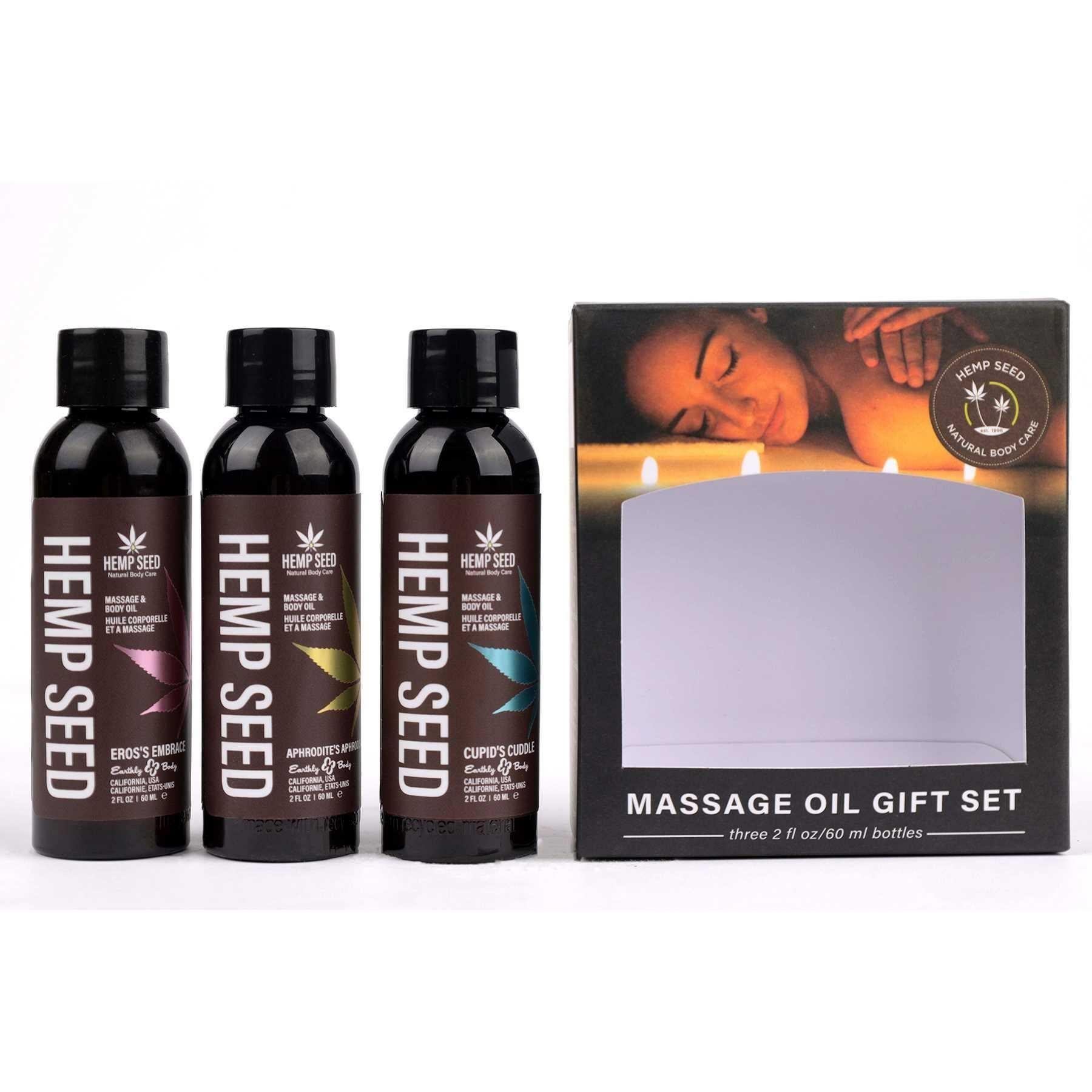 Hemp Seed Massage Gift Set  |  Romance Kits Bath & Body Organic & Hemp Based