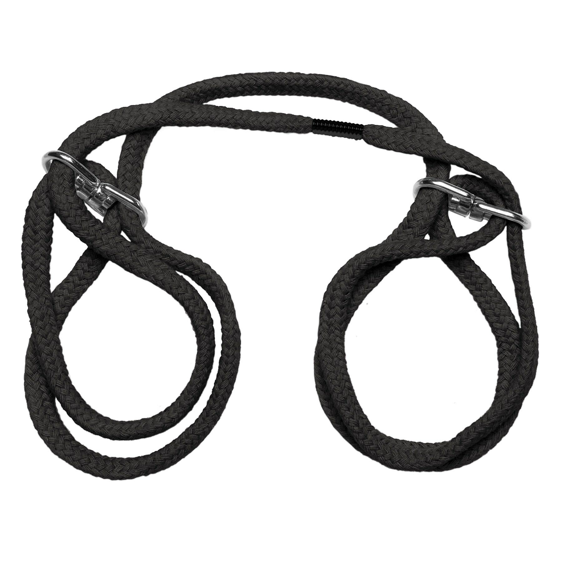 Japanese Cotton Rope Cuffs  |  Restraints Bondage Black