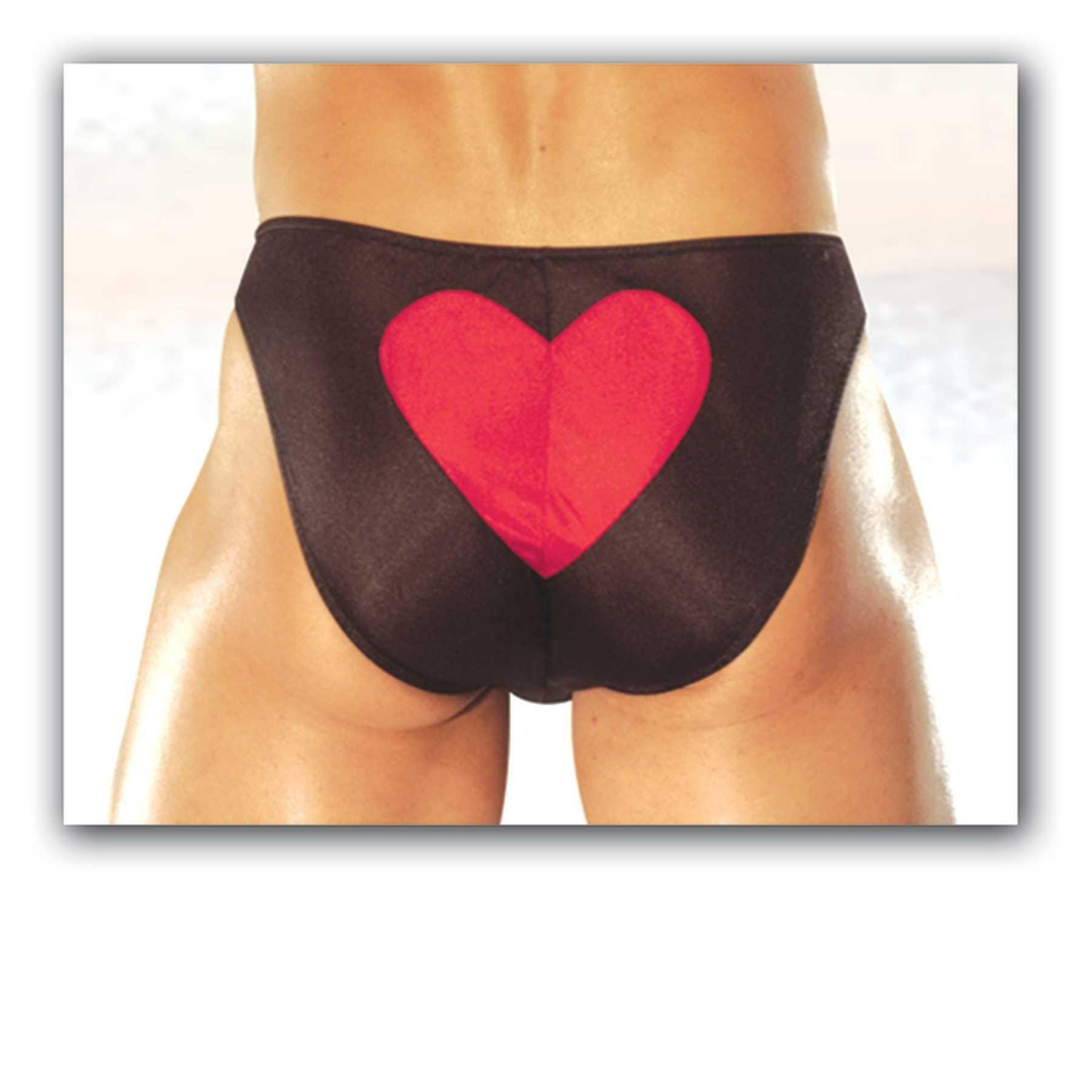 Kiss My Heart Bikini  |  Men’s Wear Lingerie Black