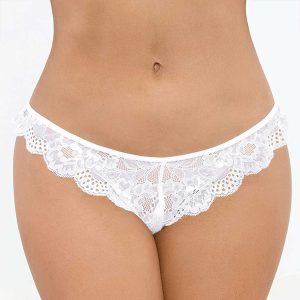 Lace Open Crotch Tanga Panty  |  Panties & Thongs Lingerie Black