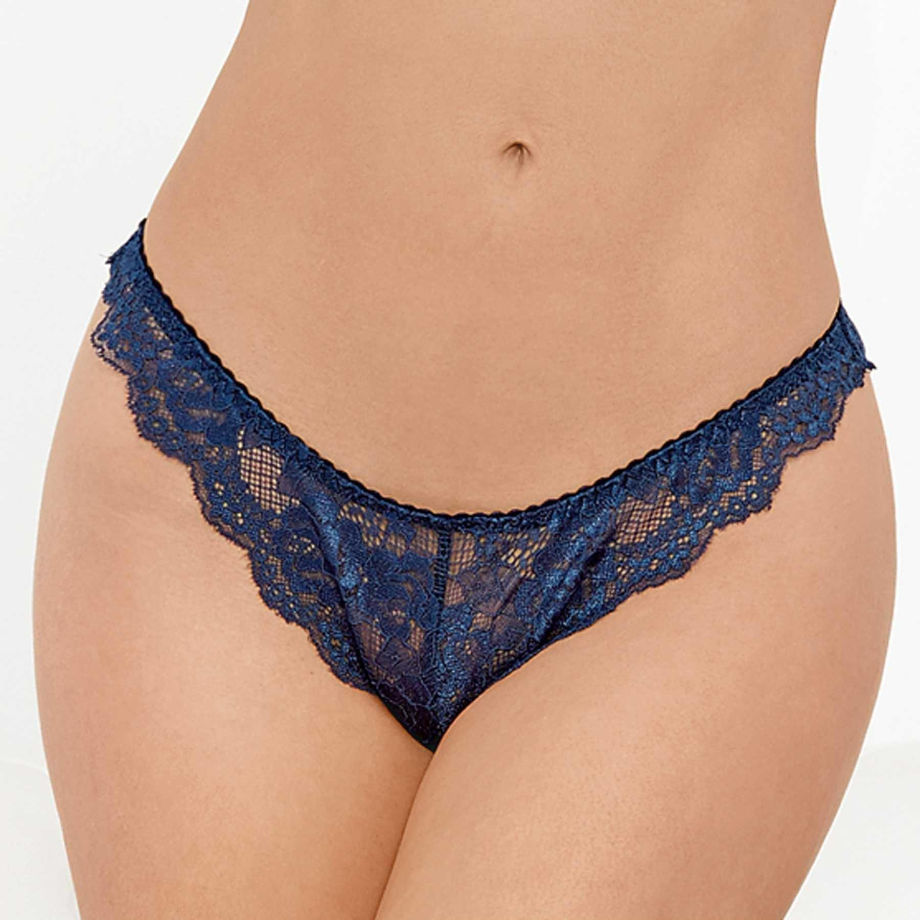 Lace Tanga Panty  |  Panties & Thongs Lingerie Navy