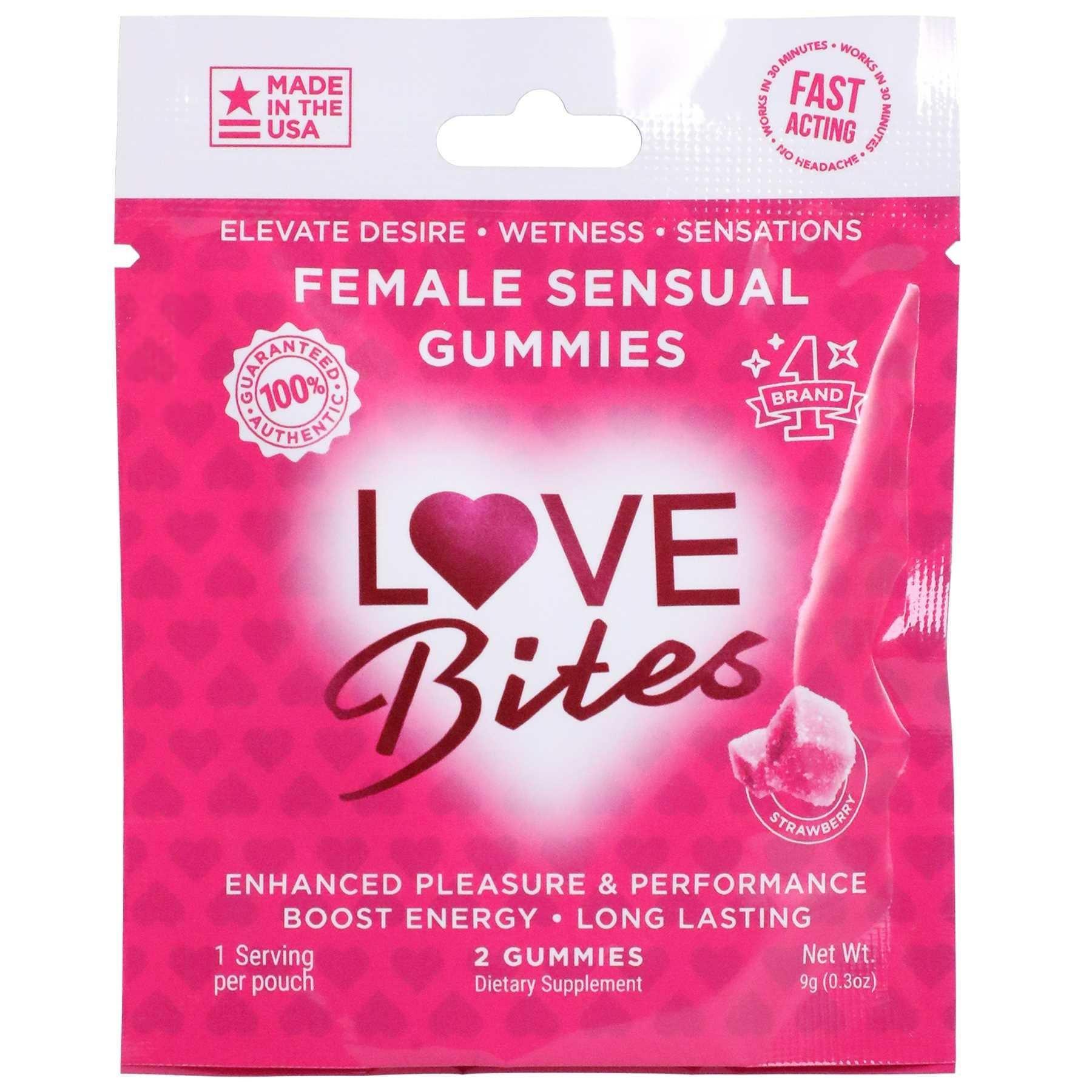 Love Bites Female Enhancement Gummies 2 Ct.  |  Supplements Female Sexual Enhancers Female Sexual Enhancers