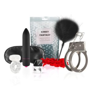 Loveboxxx Kinky Fantasy 7 Piece Gift Set  |  Bondage Kits Bondage Black