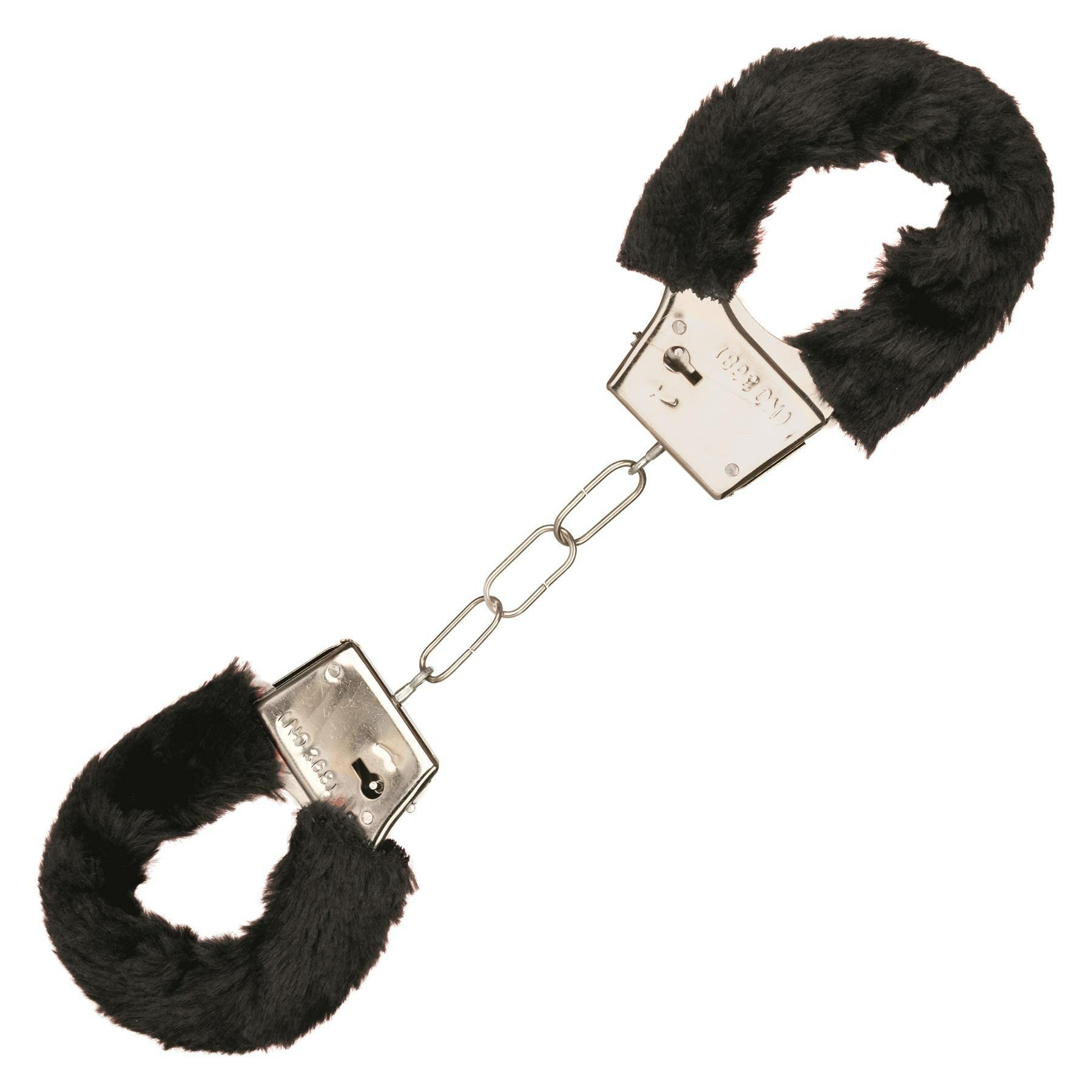 Playful Furry Cuffs  |  Restraints Bondage Black