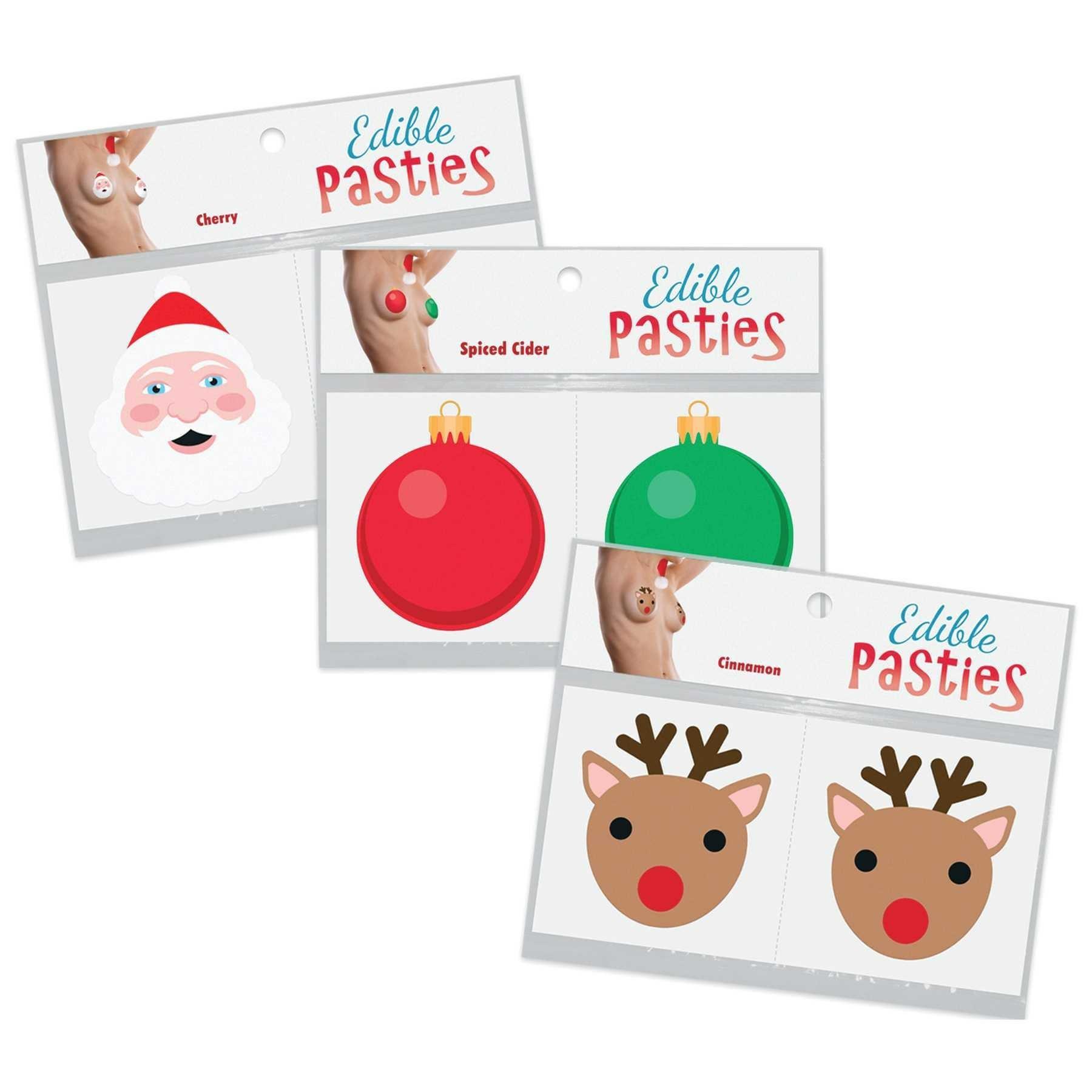 Santa Baby Edible Body Pasties  |  Role Play Lingerie Role Play