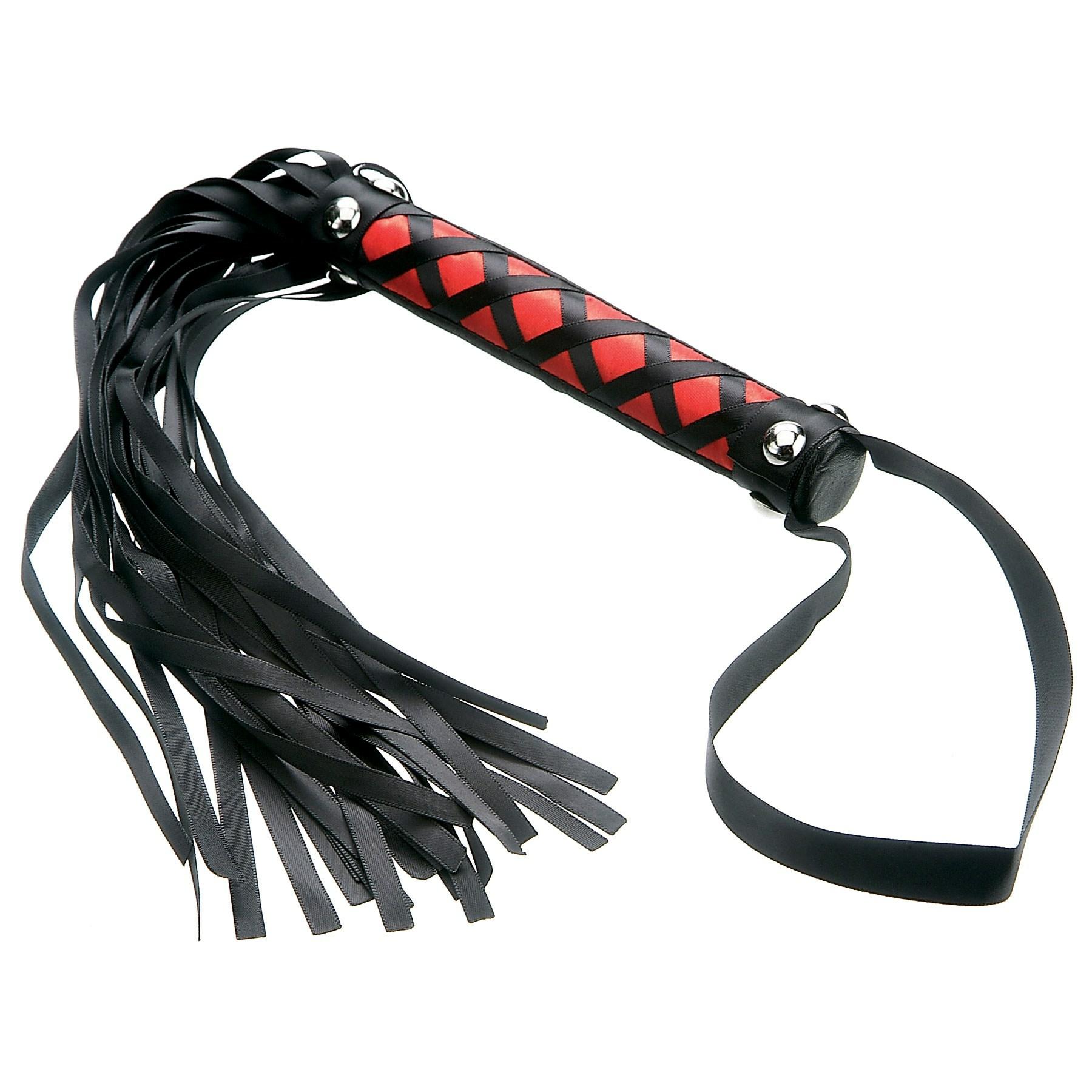 Tantric Satin Pleasure Whip  |  Ticklers & Whips Bondage Black