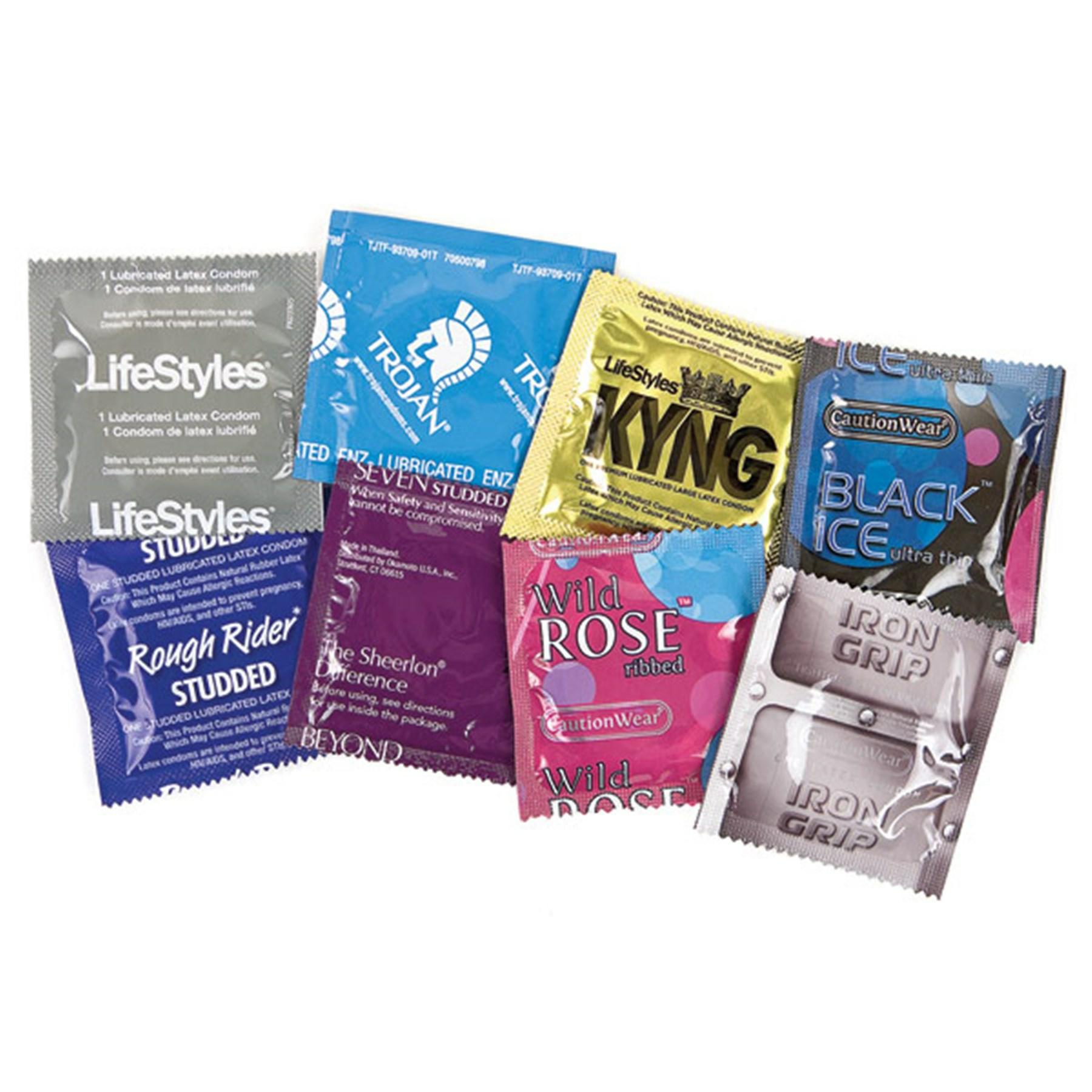 The Great 8 Condom Sampler  |  Condoms Condoms Condoms