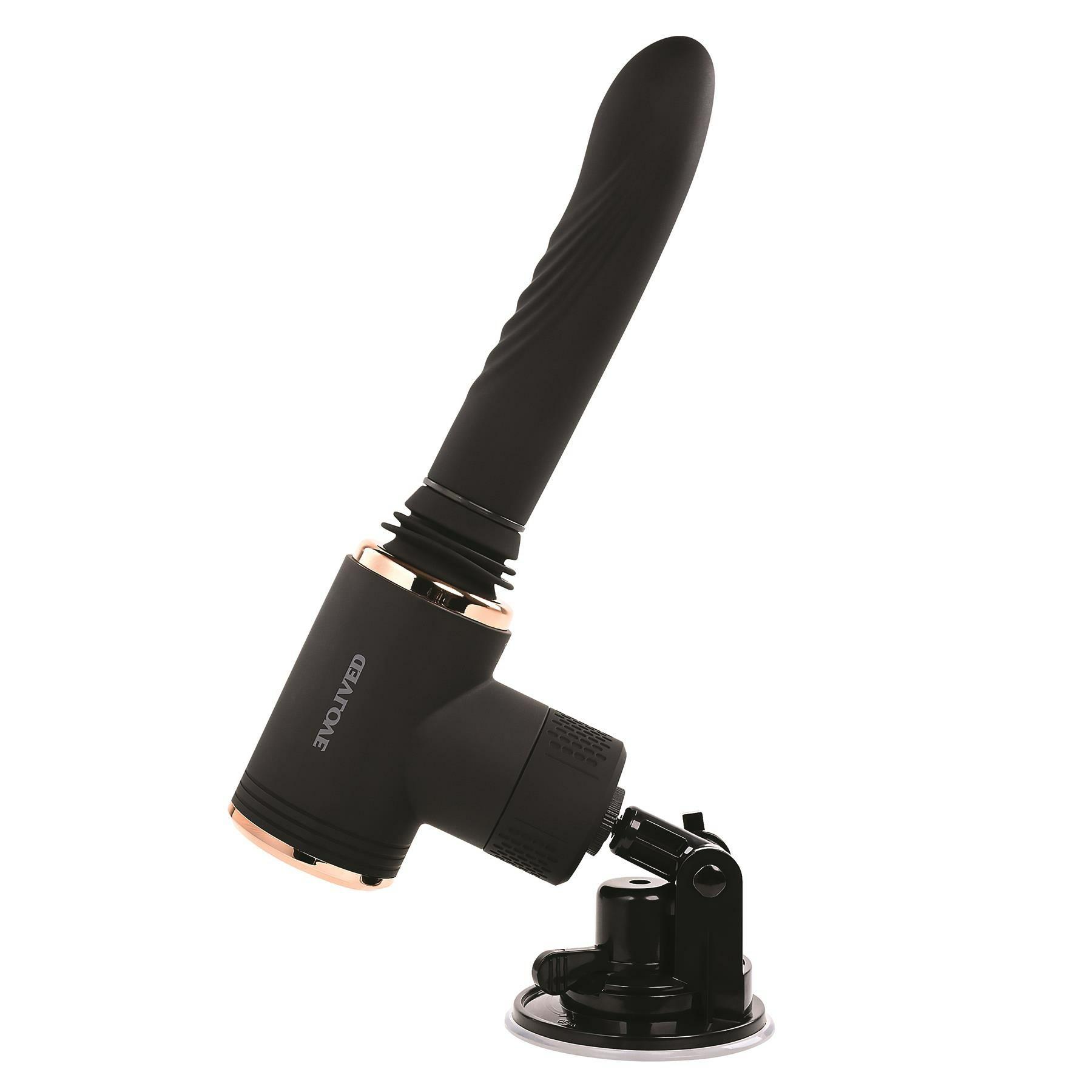 Too Hot To Handle Sex Machine  |  Thrusting Vibrators Bondage Black