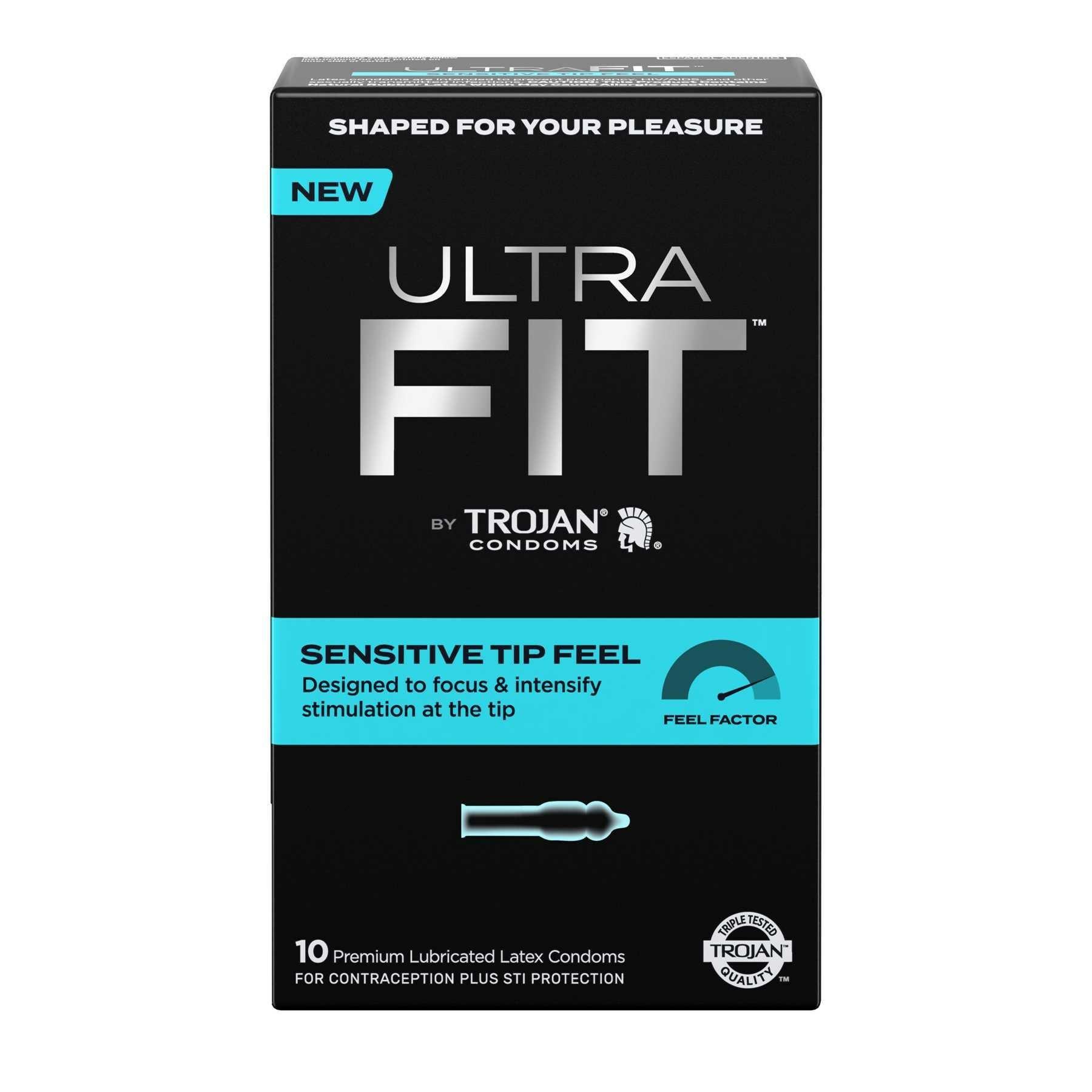 Ultrafit Sensitive Tip Condom 10 Ct.  |  Condoms Condoms Condoms