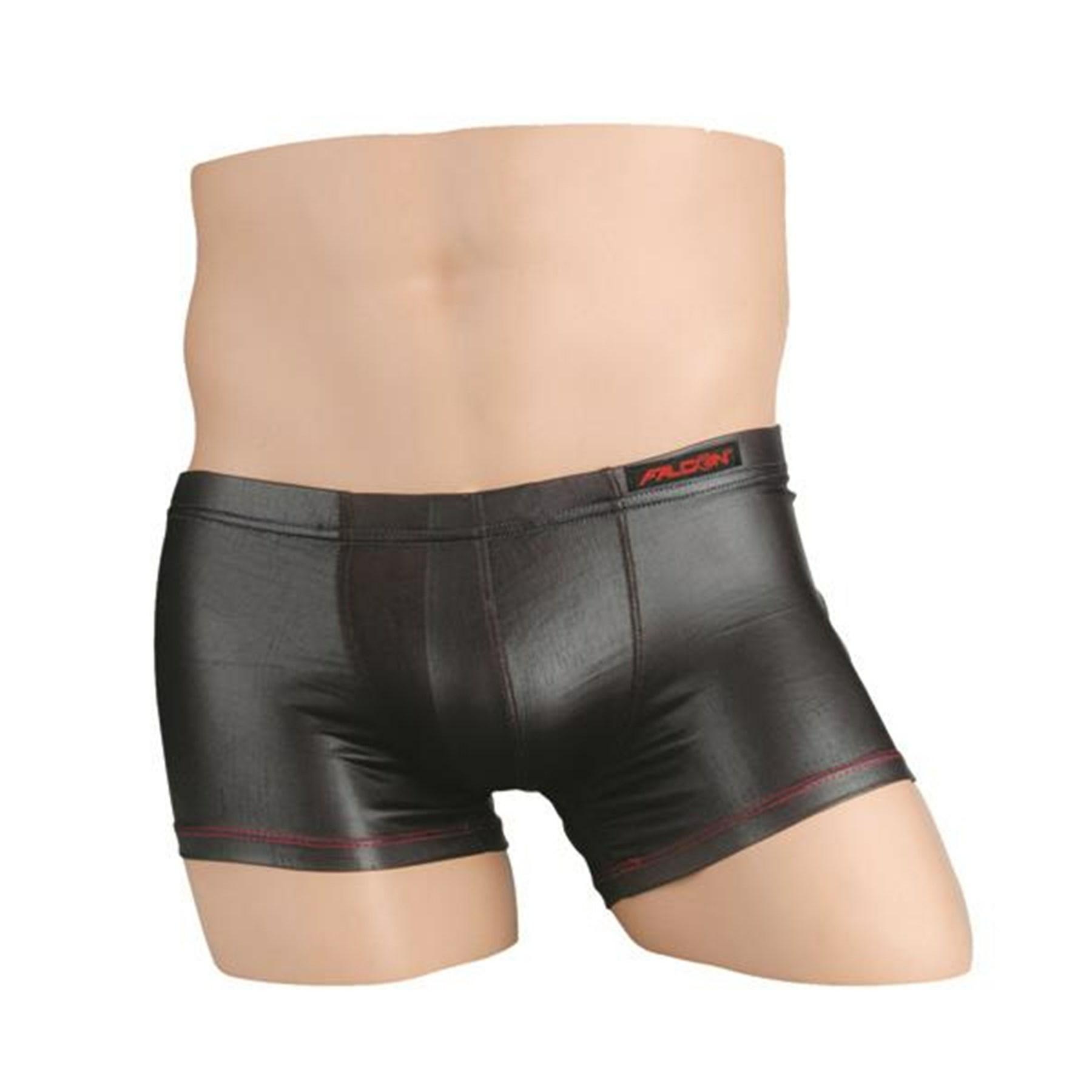 Wet Look Square Brief  |  Men’s Wear Lingerie Black