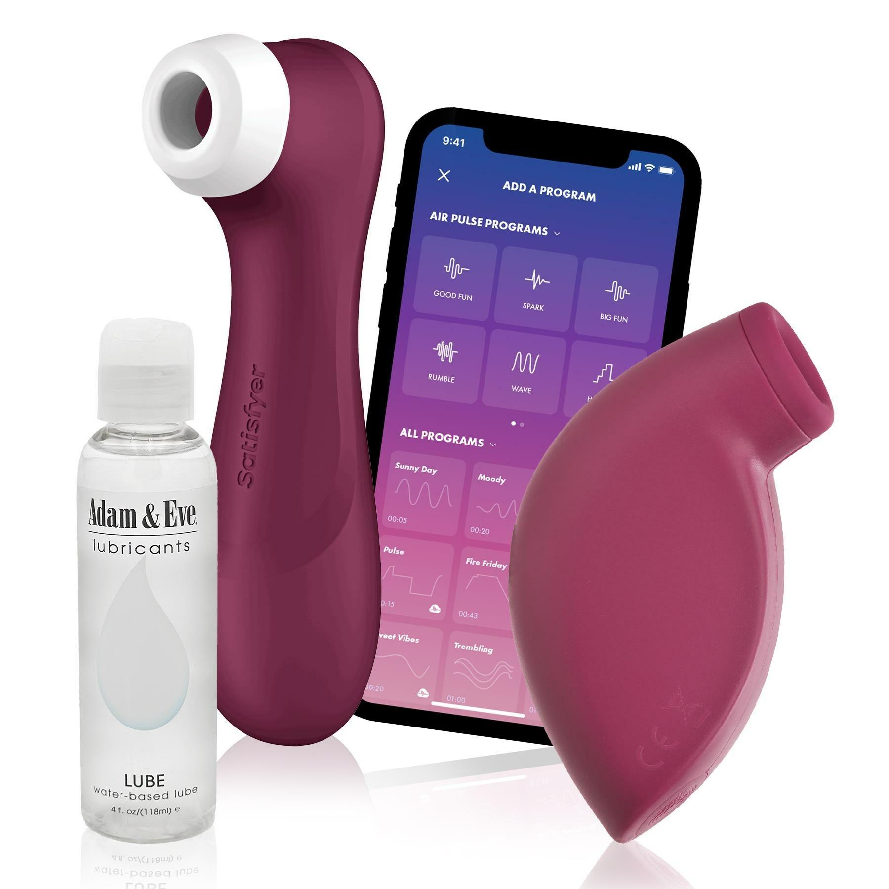 Satisfyer Deluxe Kit  |  Luxury Vibrators Bath & Body Burgundy